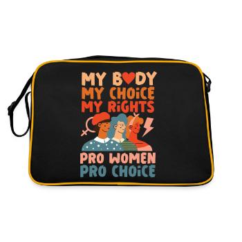 Feminist My Body My Choice My - Retro Bag - black/gold - Back