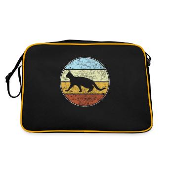 Chat Rétro - Sac Retro - noir/or - Dos