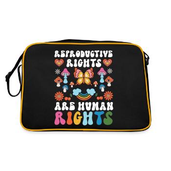 Feminist Reproductive Rights Are - Retro Bag - black/gold - Back