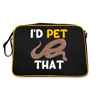 Kenya Sand Boa Snake Owner - Retro Bag - black/gold - Back