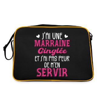 J'ai Une Marraine Cinglée et Je Peux M'en Servir - Sac Retro - noir/or - Dos