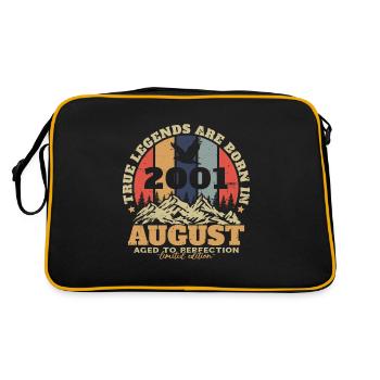 Août 2001 Vintage Anniversaire Rétro - Sac Retro - noir/or - Dos