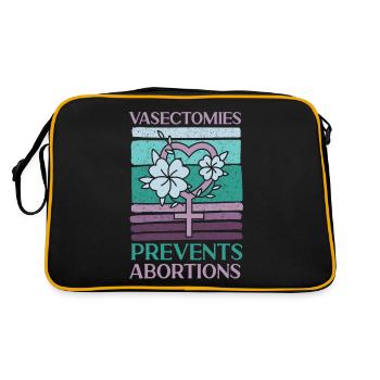 La vasectomie féministe empêche - Sac Retro - noir/or - Dos