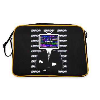 Weirdcore Aesthetics TV Head Disorder - Retro Bag - black/gold - Back