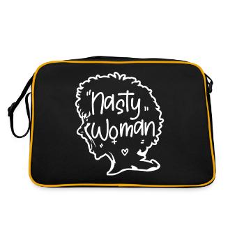 Feminist Nasty Woman - Retro Bag - black/gold - Back