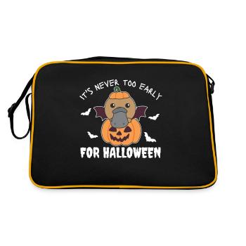Platypus it's never too early for Halloween - Retro Bag - black/gold - Back