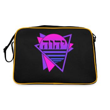 Yahvé Tétragramme Rétro - Sac Retro - noir/or - Dos