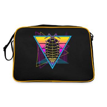 Isopodes Retro Vaporwave - Sac Retro - noir/or - Dos