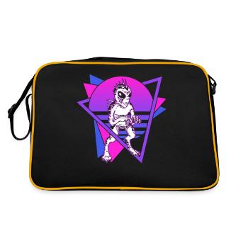 Chupacabra Crypto Cryptozoology Retro - Retro Bag - black/gold - Back