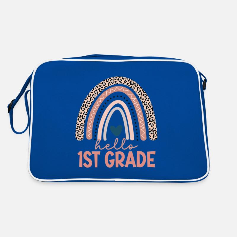 Hello 1st Grade Back To School First Day Retro Bag
