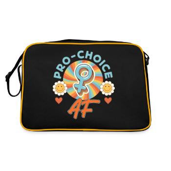 Feminist Retro Pro-Choice Af - Retro Bag - black/gold - Back