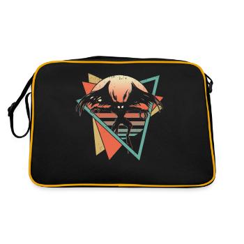Mothman Crypto Cryptozoology Retro - Retro Bag - black/gold - Back