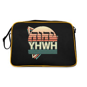 Yahvé Tétragramme Rétro - Sac Retro - noir/or - Dos
