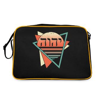 Yahvé Tétragramme Rétro - Sac Retro - noir/or - Dos