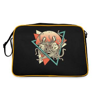 Flying Spaghetti Monster FSM Pastafarian Retro - Retro Bag - black/gold - Back