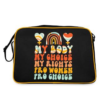Feminist My Body My Choice My - Retro Bag - black/gold - Back