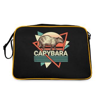 Chupacabra Crypto Cryptozoology Retro - Retro Bag - black/gold - Back