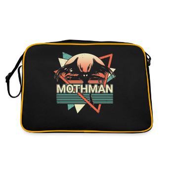 Mothman Crypto Cryptozoology Retro - Retro Bag - black/gold - Back