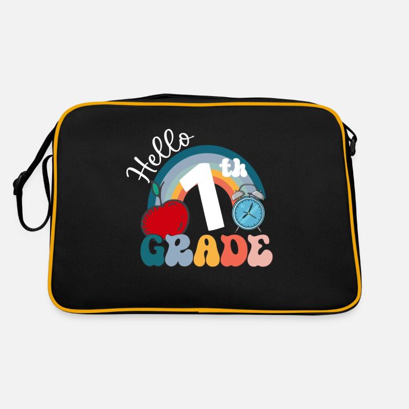 Hello 1st Grade Back To School First Day Retro Bag