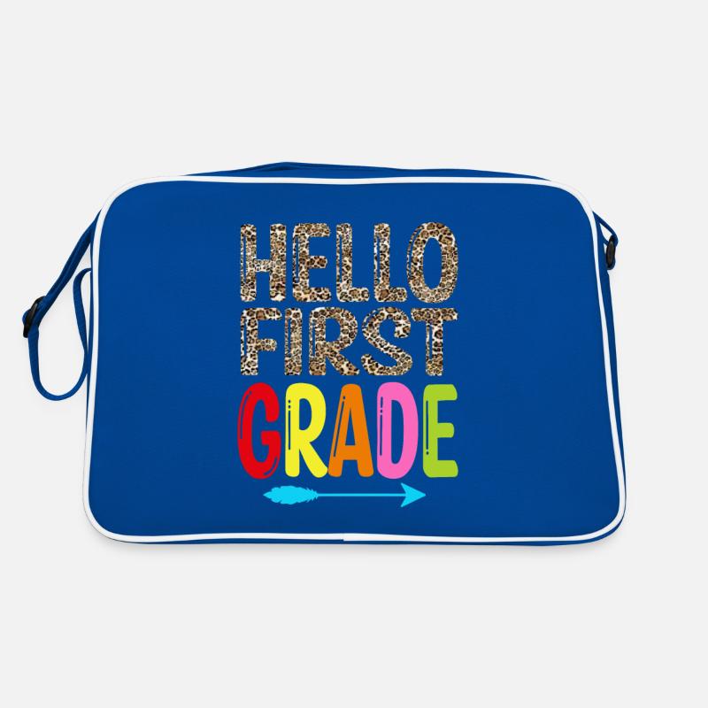 Hello 1st Grade Back To School First Day Retro Bag