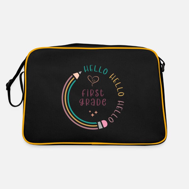 Hello 1st Grade Back To School First Day Retro Bag