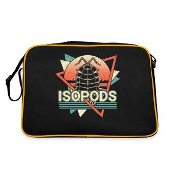 Isopodes Retro Vaporwave - Sac Retro - noir/or - Dos