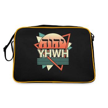 Yahvé Tétragramme Rétro - Sac Retro - noir/or - Dos