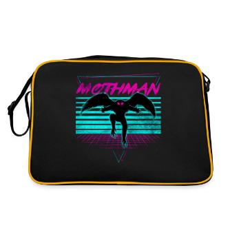 Mothman Crypto Cryptozoology Retro - Retro Bag - black/gold - Back