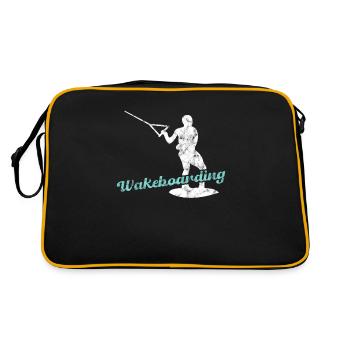 Wakeboarding - Retro Tasche - Schwarz/Gold - Hinten