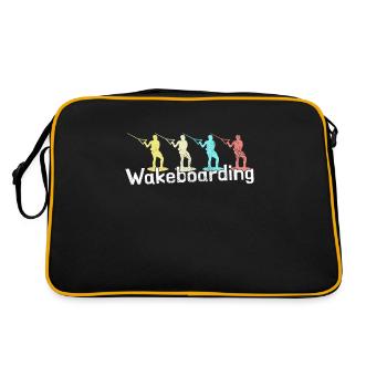 Wakeboarding - Retro Tasche - Schwarz/Gold - Hinten