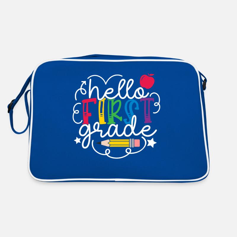 Hello 1st Grade Back To School First Day Retro Bag