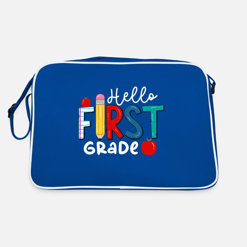 Hello 1st Grade Back To School First Day Retro Bag