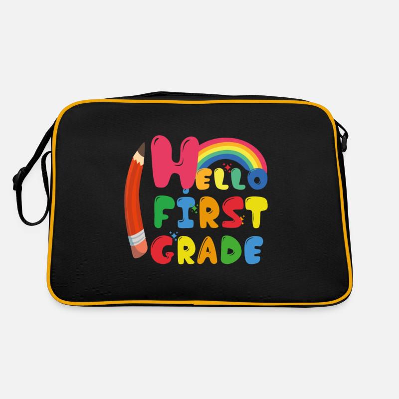 Hello 1st Grade Back To School First Day Retro Bag
