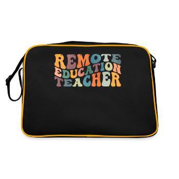 Groovy Enseignement à distance Enseignant Formation à distance - Sac Retro - noir/or - Dos