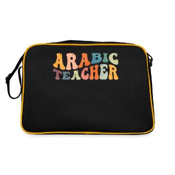 Groovy Arabic Teacher Arabic Lessons - Retro Bag - black/gold - Back