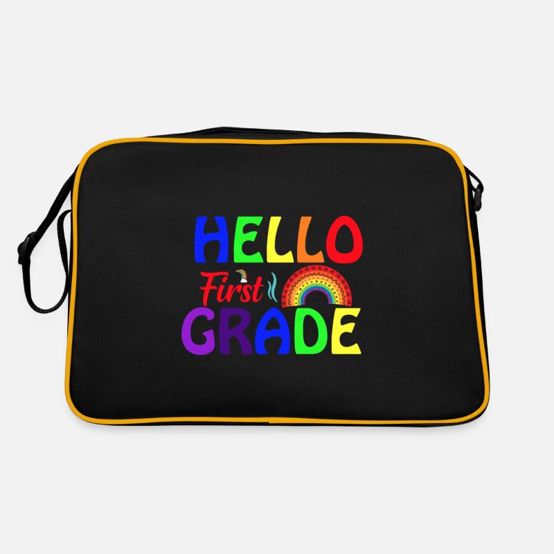 Hello 1st Grade Back To School First Day Retro Bag