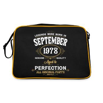 Les légendes sont nées en septembre 1978 - Sac Retro - noir/or - Dos