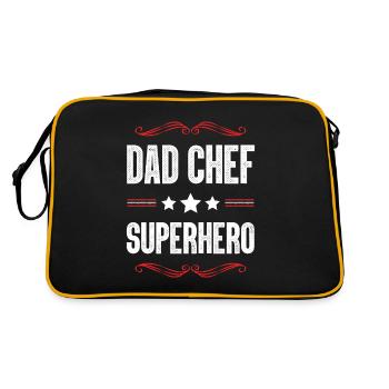 Dad Superhero Dad - Retro Bag - black/gold - Back