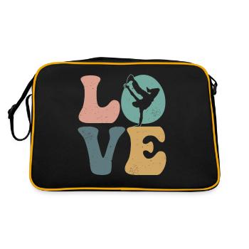 Breakdance Dancing Breakdancer Hip Hop Dance - Retro Bag - black/gold - Back