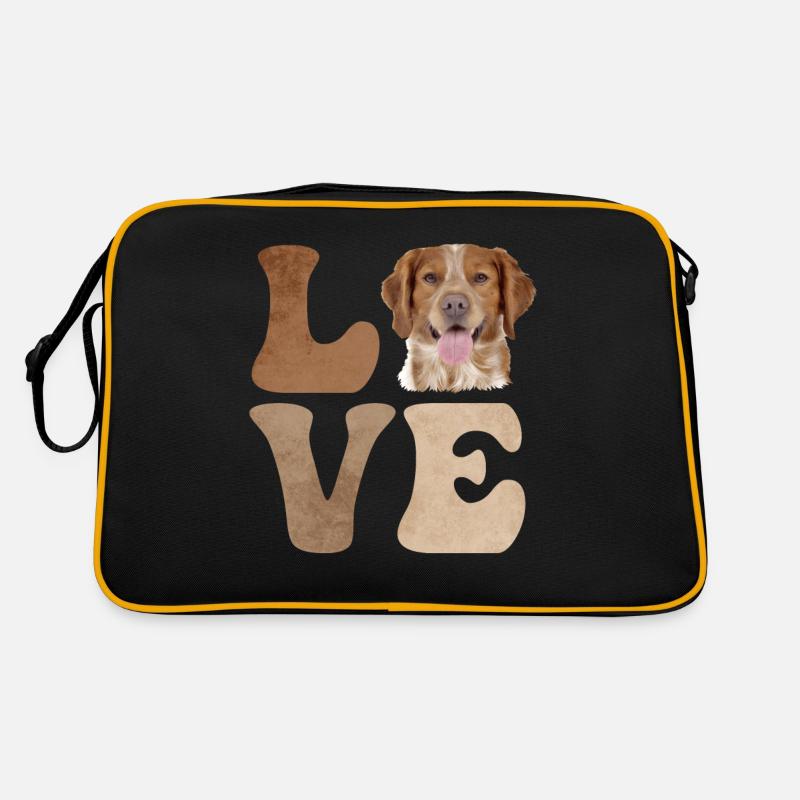 Brittany Spaniel Dog Retro Bag
