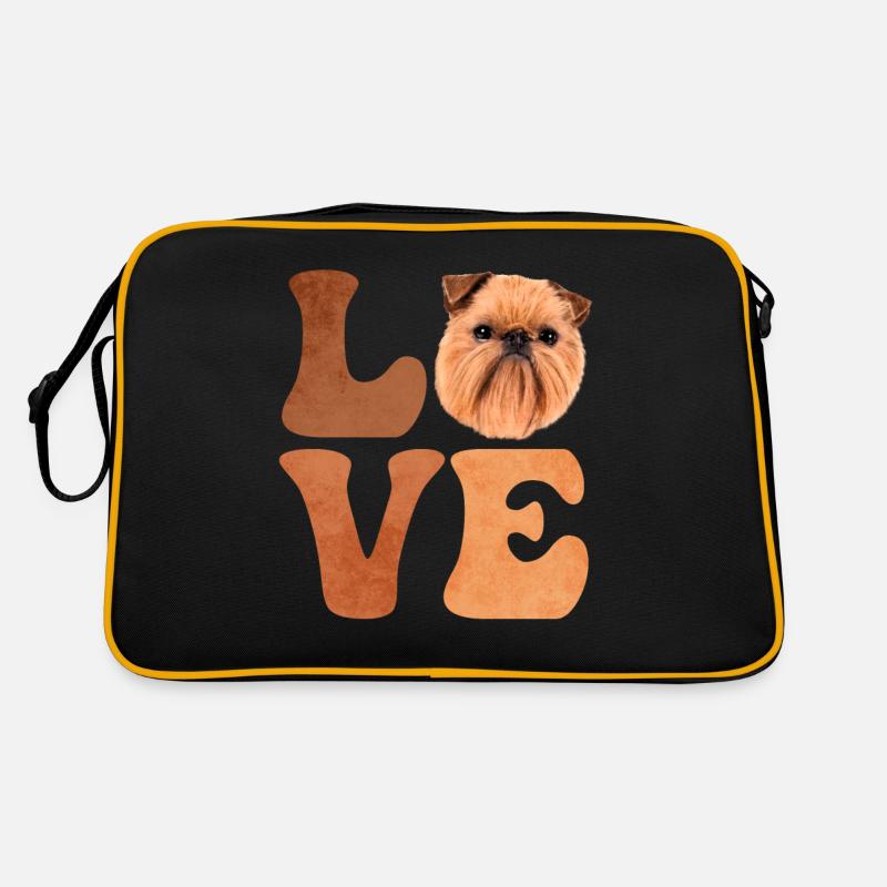Brüsseler Griffon Hund Retro Tasche