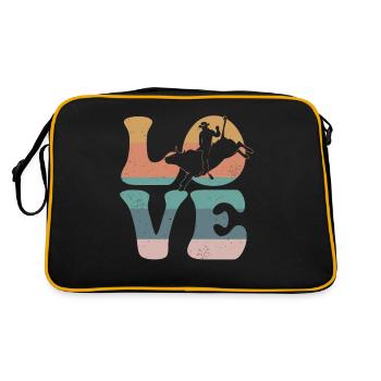Bull Rider Bull Riding - Sac Retro - noir/or - Dos