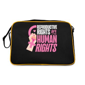 Feminist Reproductive Rights Are - Retro Bag - black/gold - Back