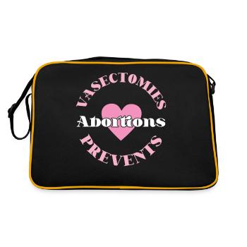 La vasectomie féministe empêche - Sac Retro - noir/or - Dos