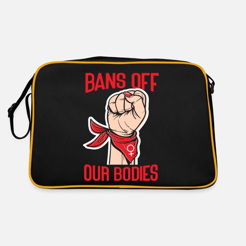 Feminist Bans Off Our Bodies Retro Tasche