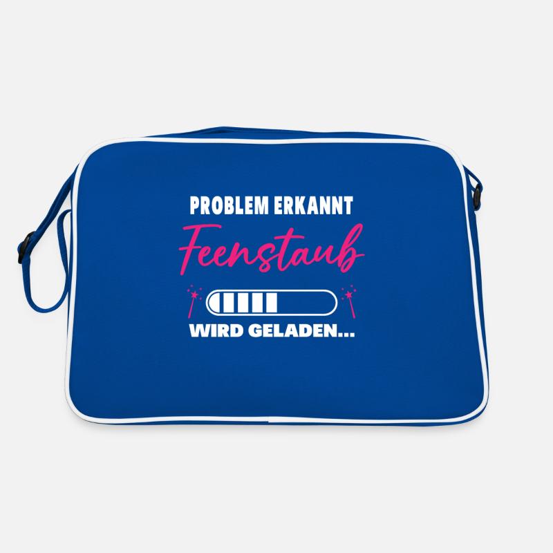 Problem erkannt Feenstaub wird geladen Fee Einhorn Retro Tasche