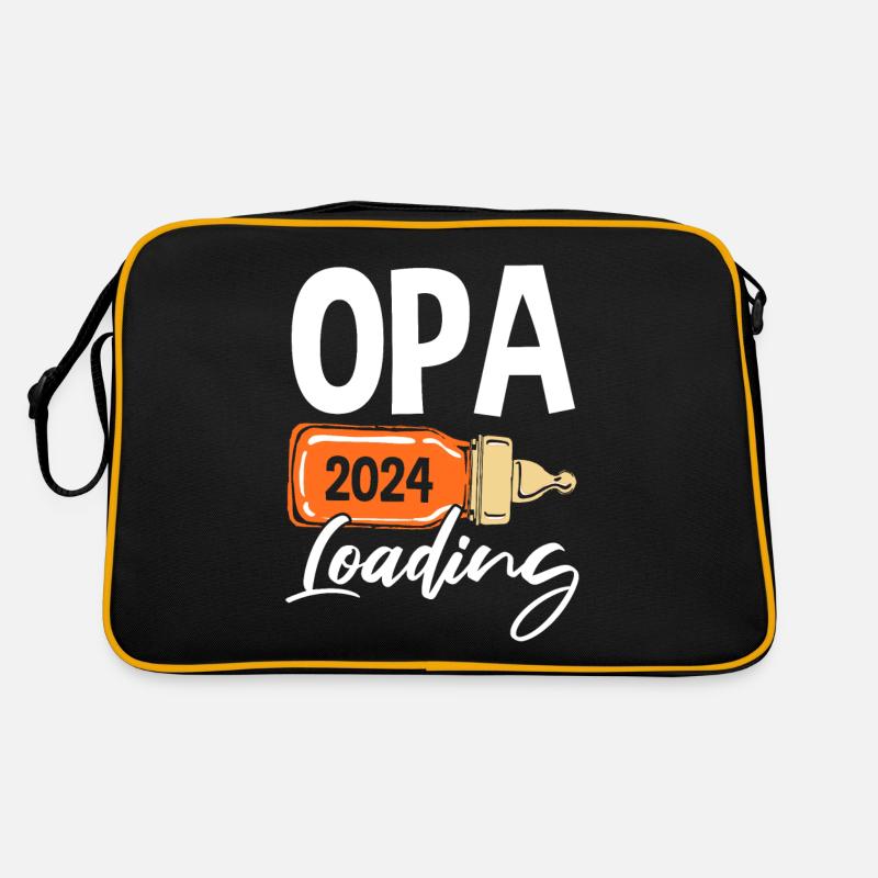 Werdender Opa 2024 Retro Tasche