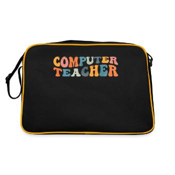 Groovy Computer Teacher Lessons - Retro Bag - black/gold - Back