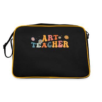 Groovy Art Teacher Artiste Artiste Artiste Artistique - Sac Retro - noir/or - Dos