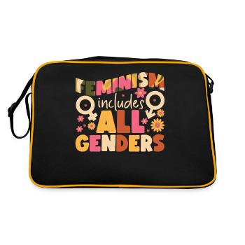 Feminist Feminism Includes All - Retro Bag - black/gold - Back